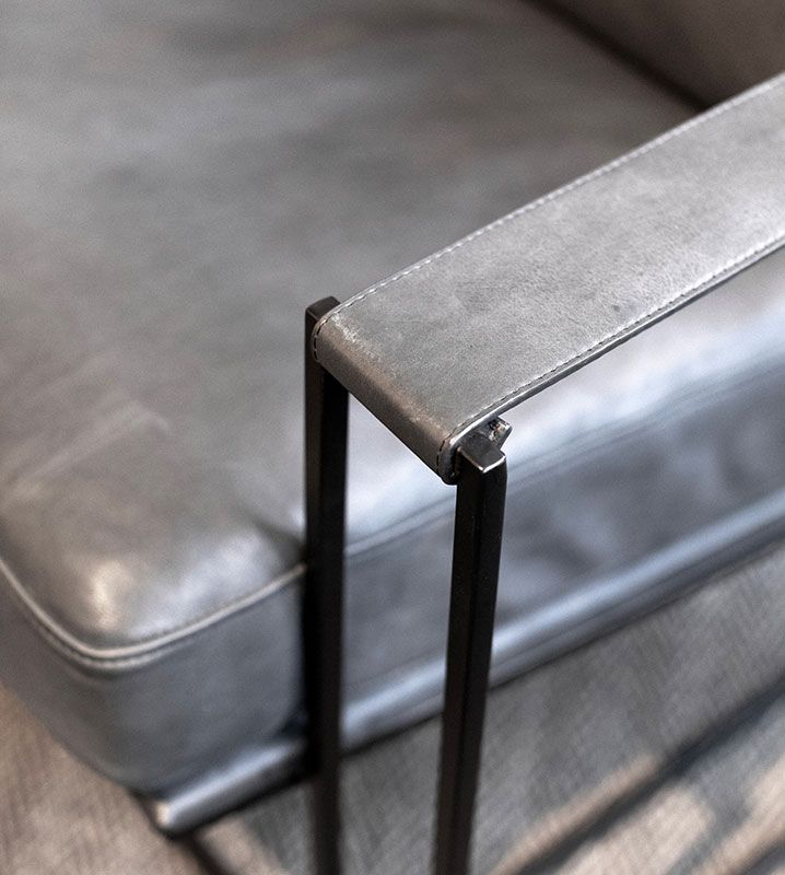 Bellagio Sessel Leder/Messing