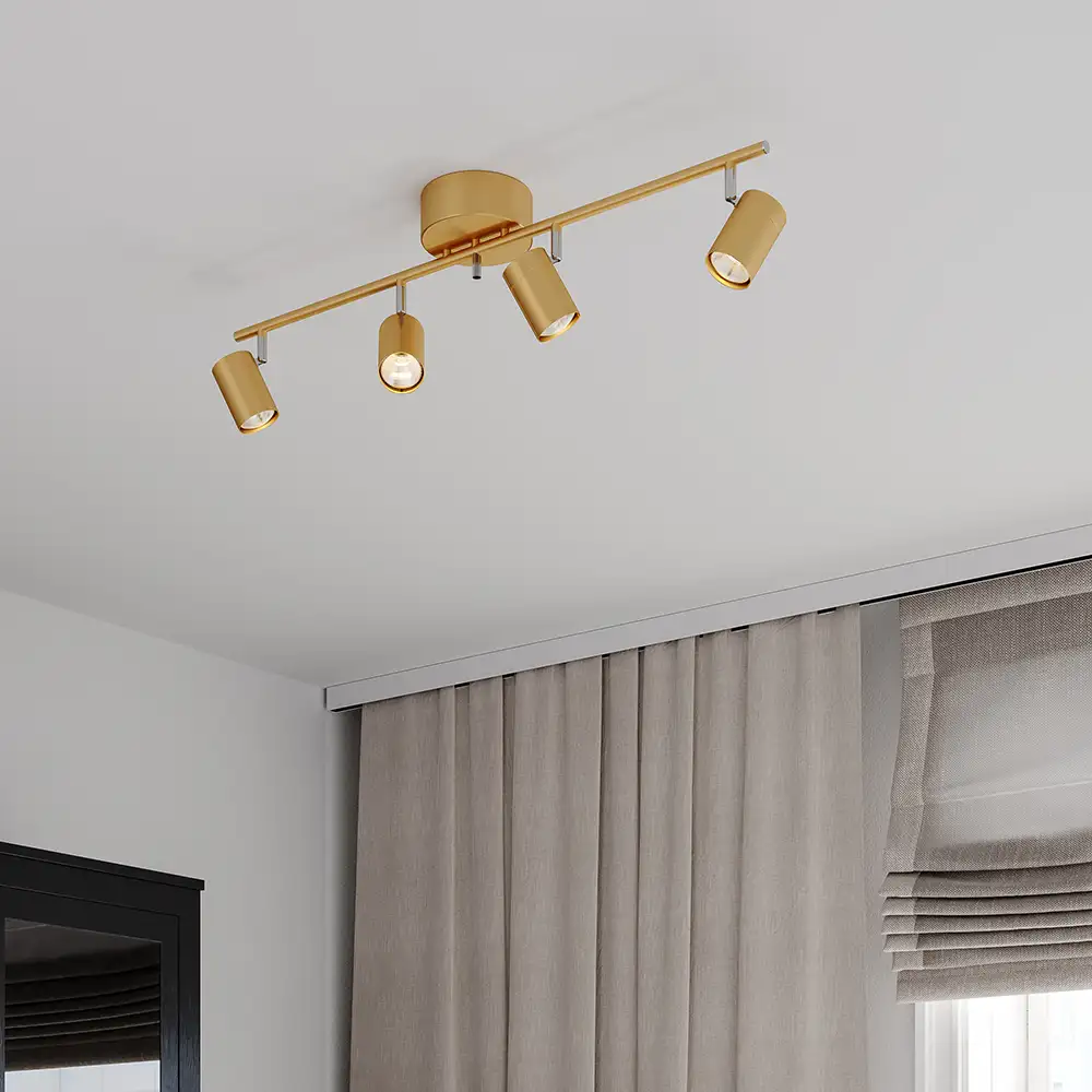 Korrekte Deckenschiene 4-lagig Gold