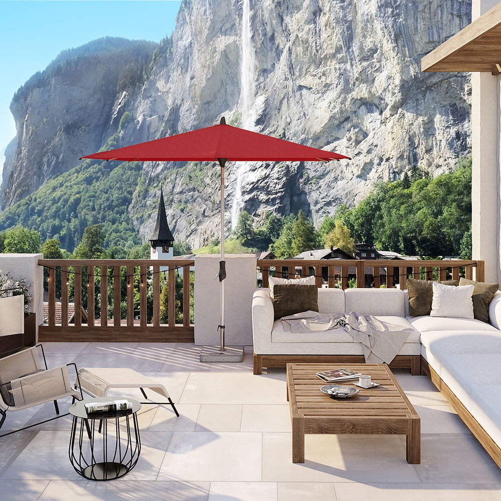 Alu-twist sonnenschirm 330 cm #151 ash 