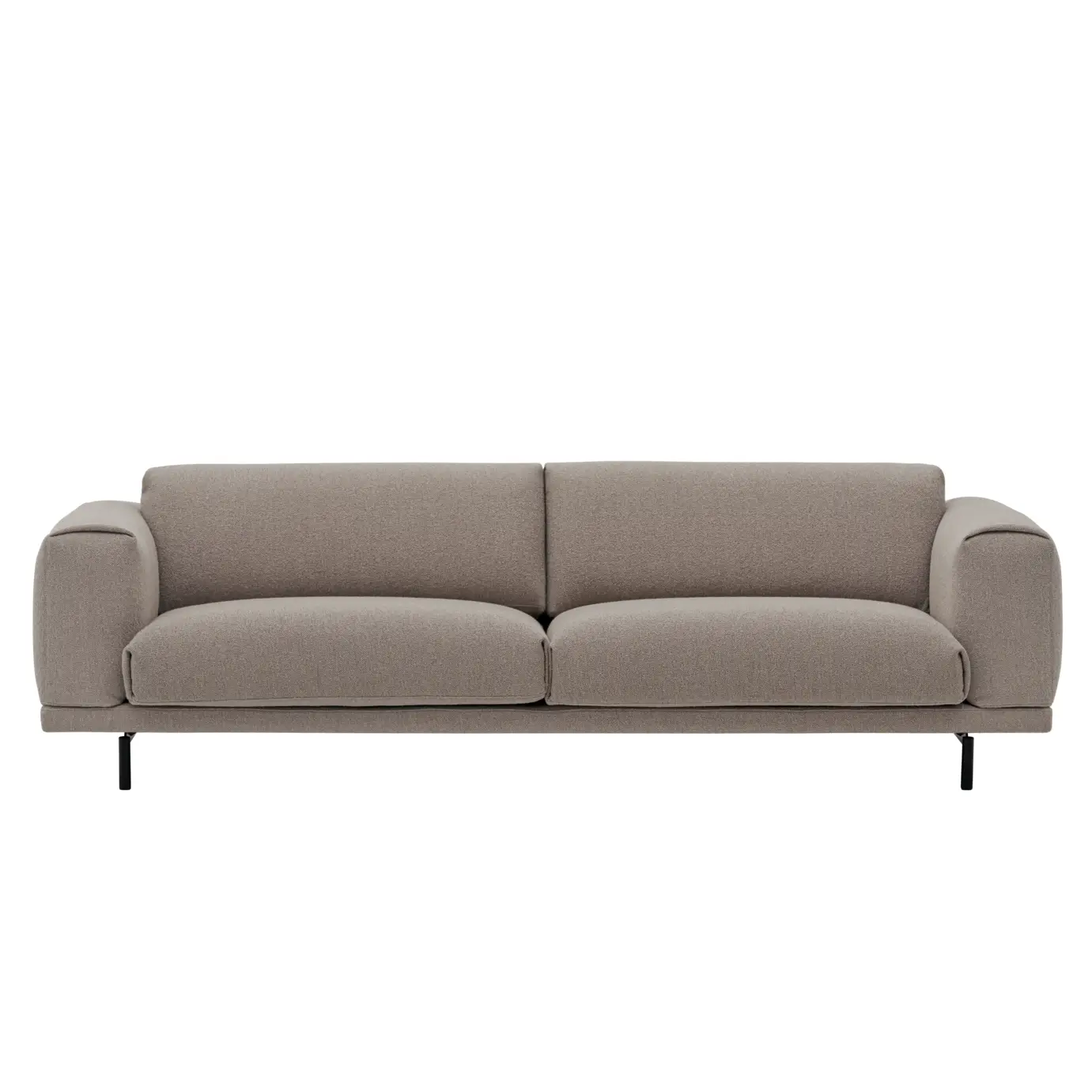 Muuto, Rest Sofa 3-Sitzer Metallgestell Hearth 6/Schwarz