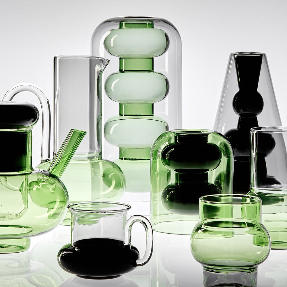  Bump Vase Kurz Schwarz