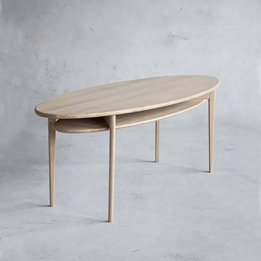 Celia Couchtisch 120 cm Eiche weiß geölt