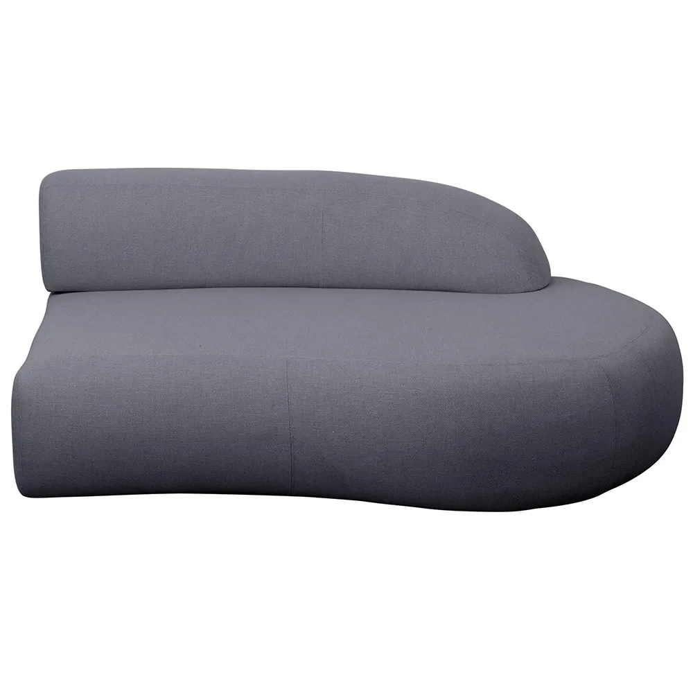 Mellow Sofa Modul links mit kurzem Rücken Grey