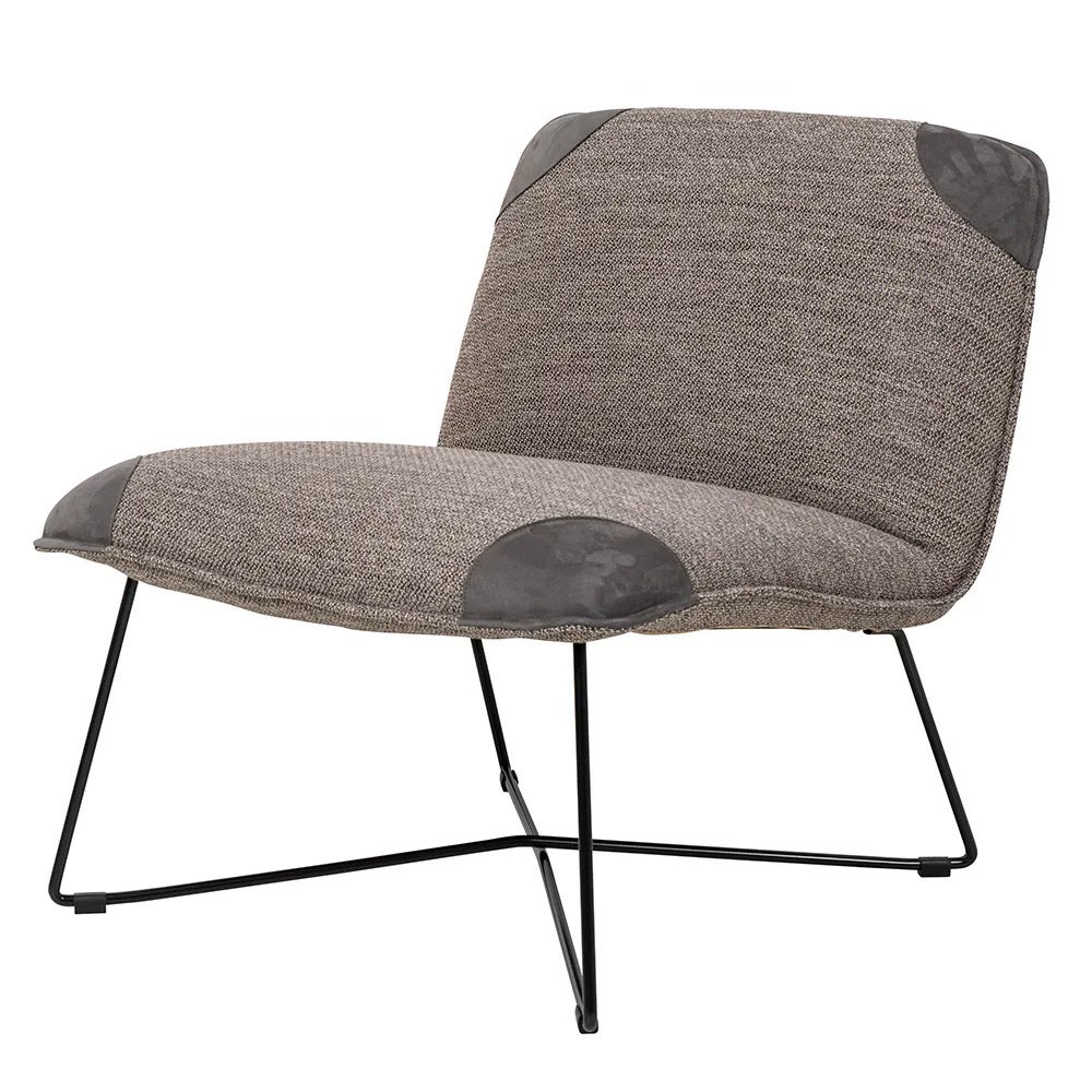 Fly Sessel mit Lederdetails