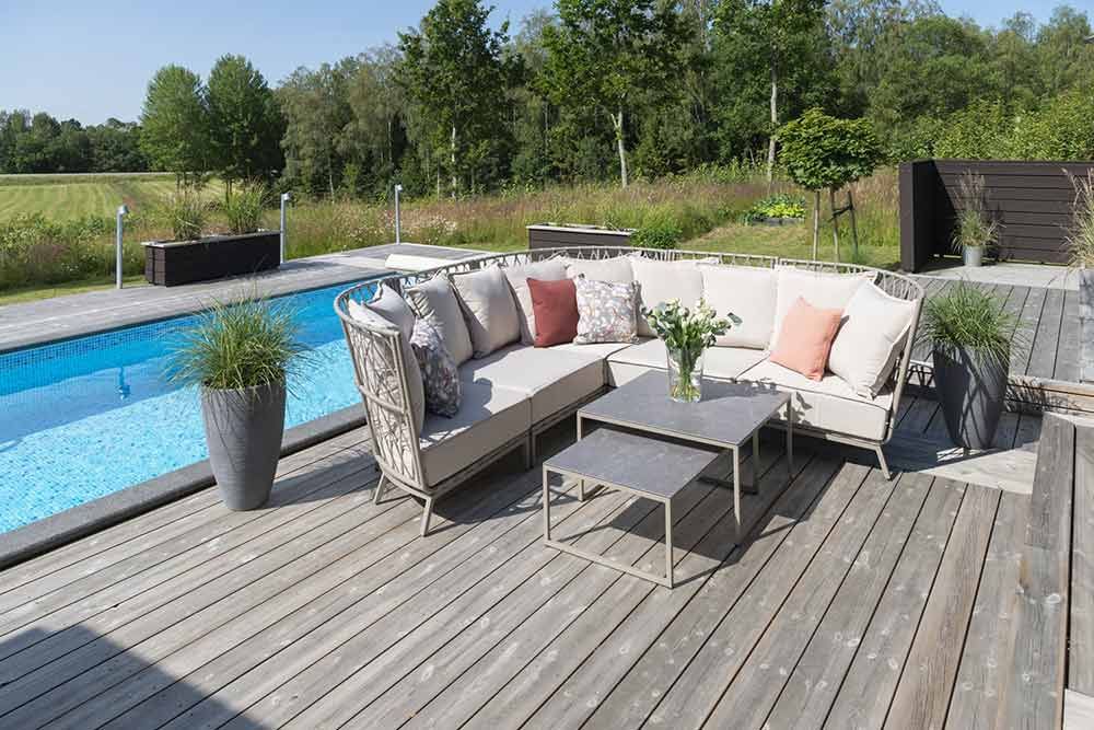 Jet Set Ecksofa Beige 