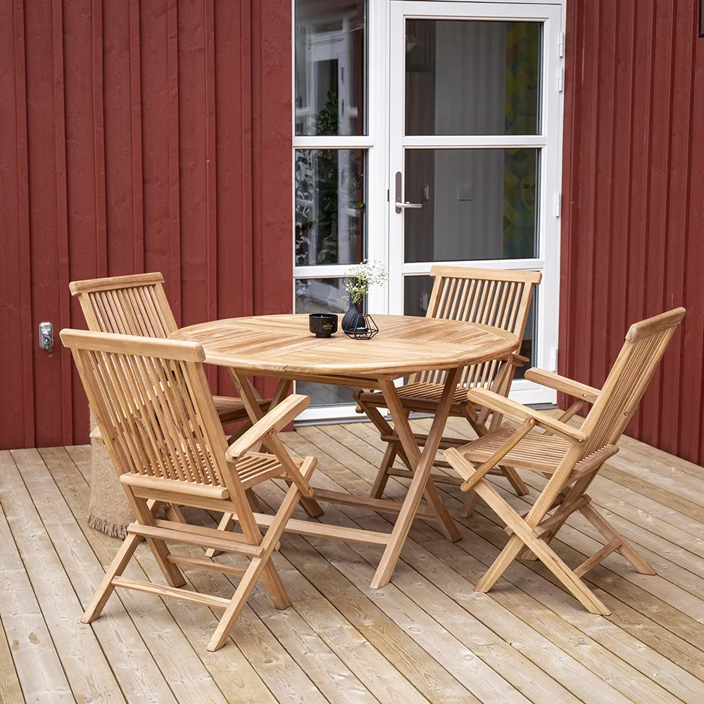 Kenia Esstisch Ø120 cm Teak
