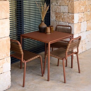 Al Dente stuhl, stapelbar m/desert red Weave Desert red