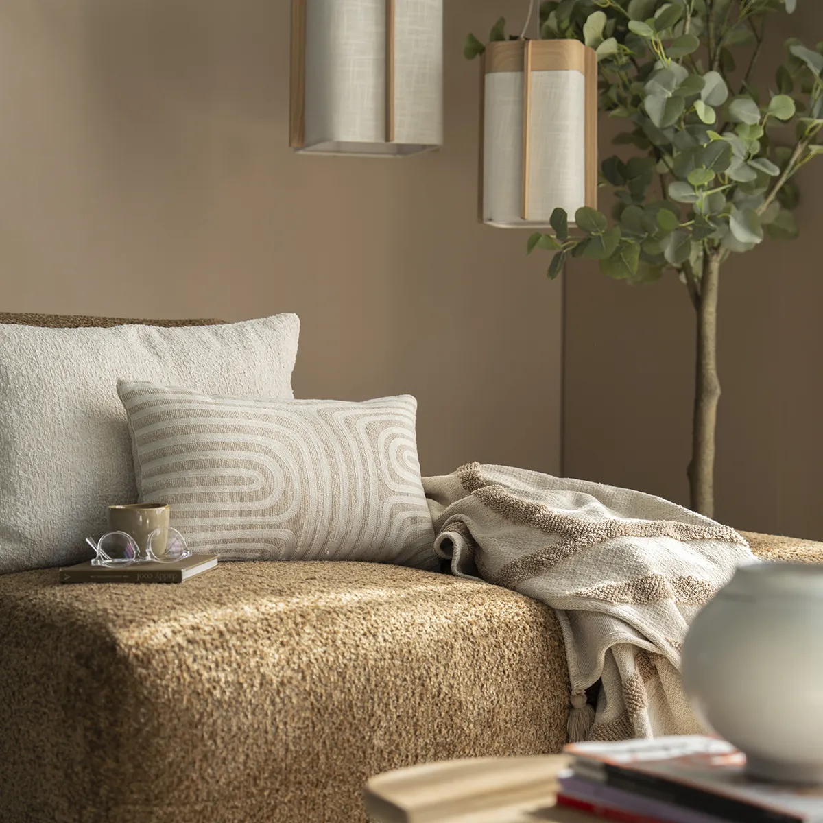 Dekokissen Arlo 30x50 cm Beige