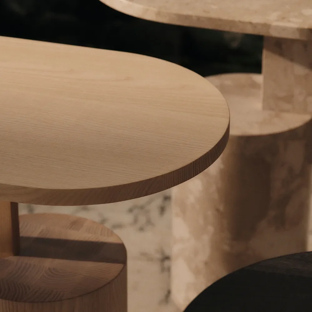 Beistelltisch aus Marmor Insert