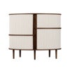 Audacious Highboard Schrank Dunkle Eiche/White Sands