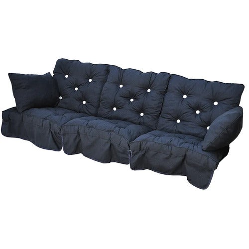 Swing Sofa Kissen Low Back Blau