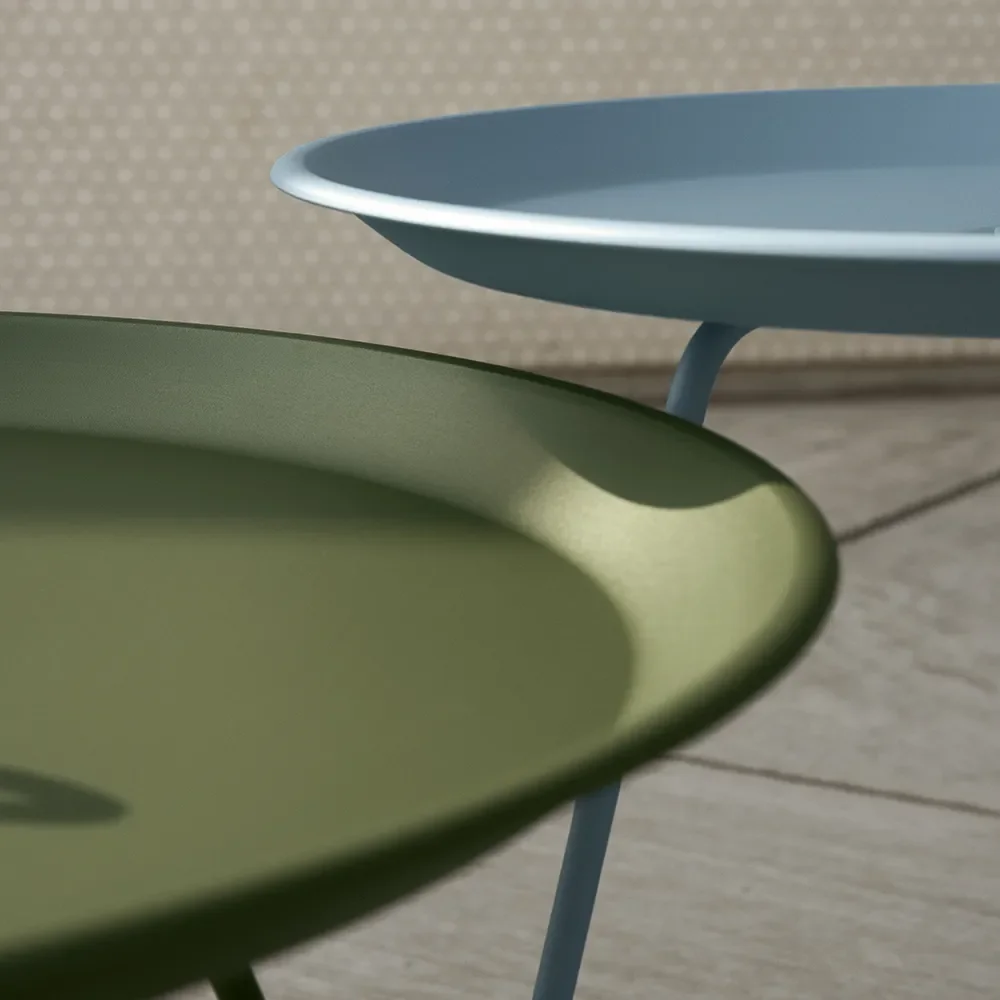 EYELET Beistelltisch Ø57,5 olivgrün