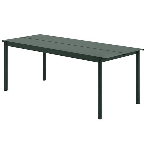 Linear Steel Esstisch 200X75 cm Dark Green