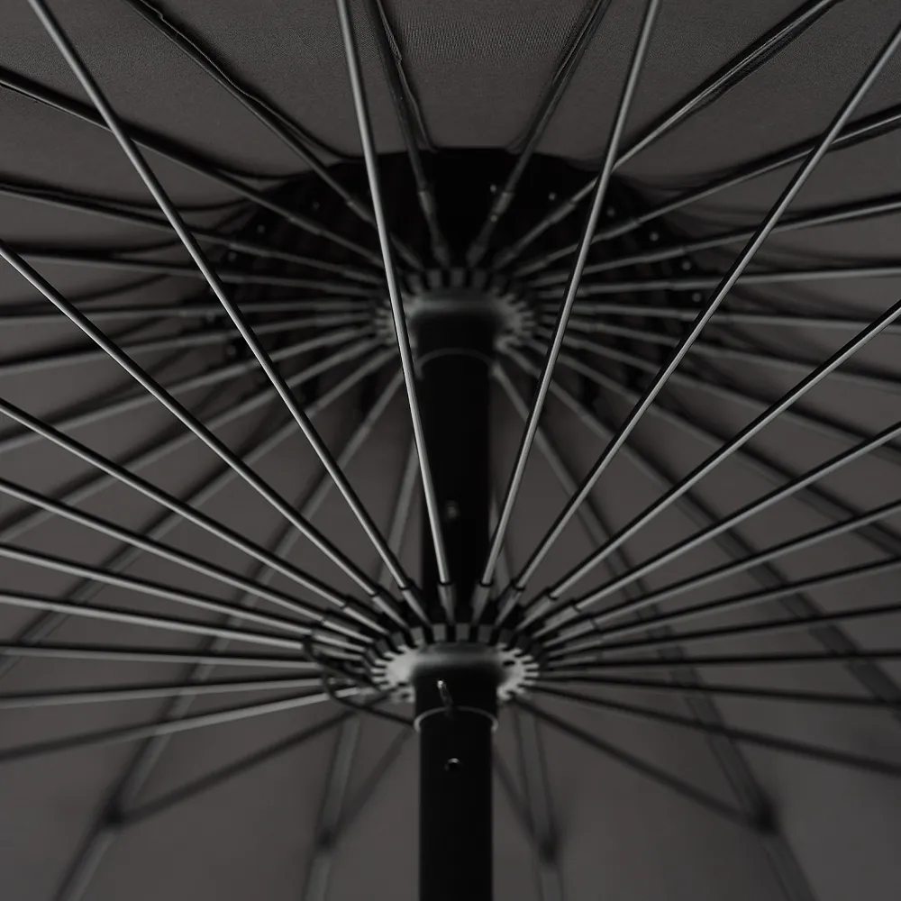 Sonnenschirm Ø240 cm Schwarz