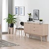 Filippa Sideboard 150x40 cm weiß pigmentierte Eiche