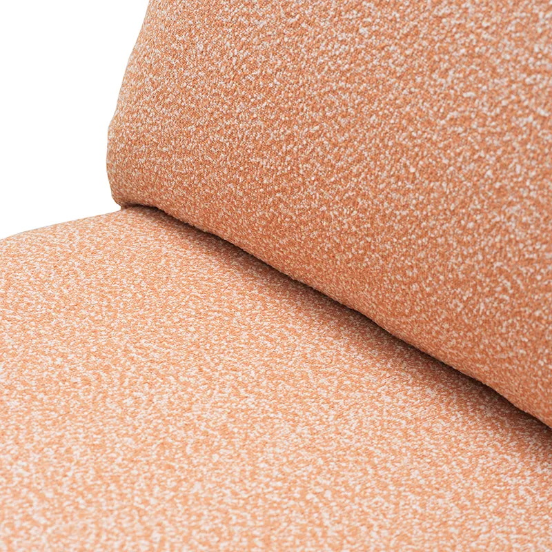 Blixt sessel  Pearl white / Teddy orange