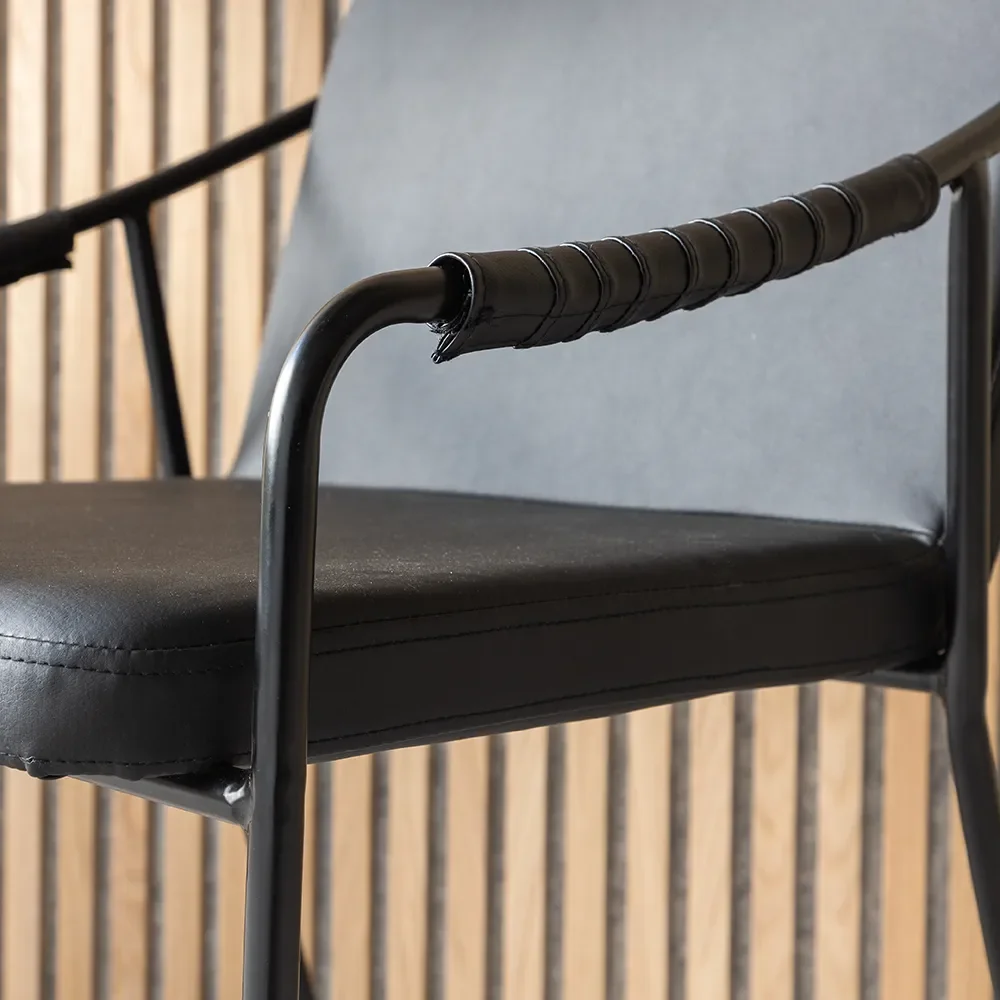 Tvist Dining Chair Schwarz PU 2er-Pack