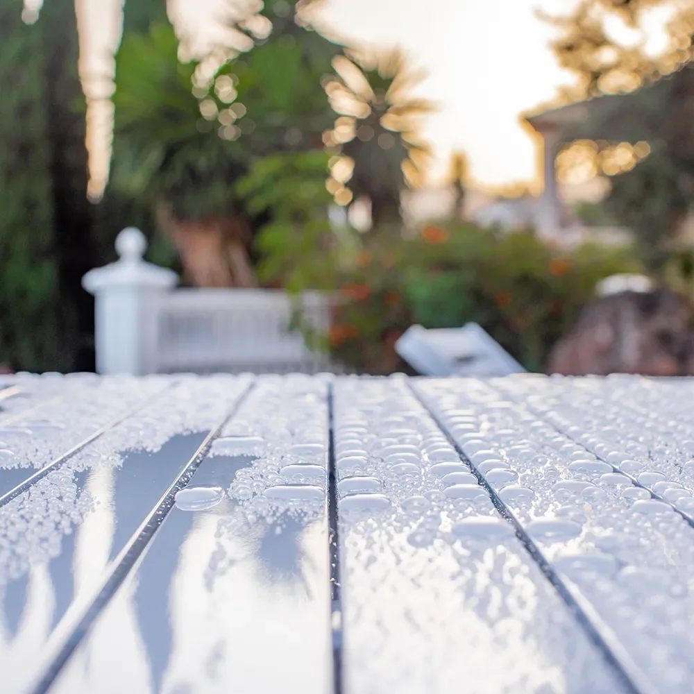 Tisch 80X142cm Höhe 65.5 Weiß Aluminium