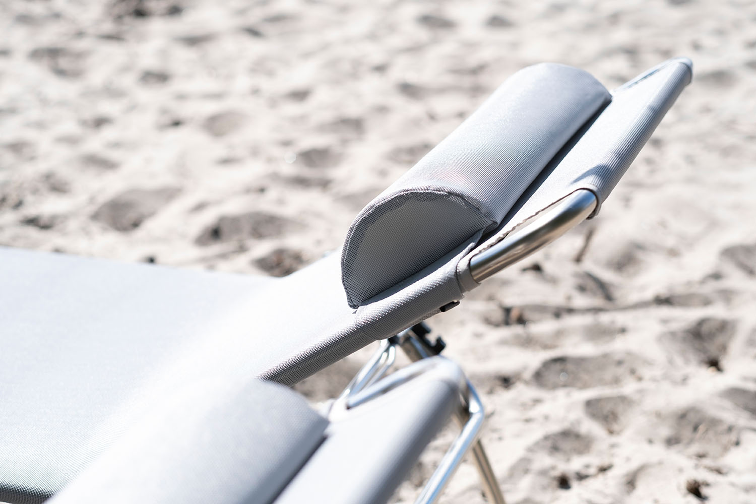 Amigo Sonnenliege xxl grau aluminium/textilene