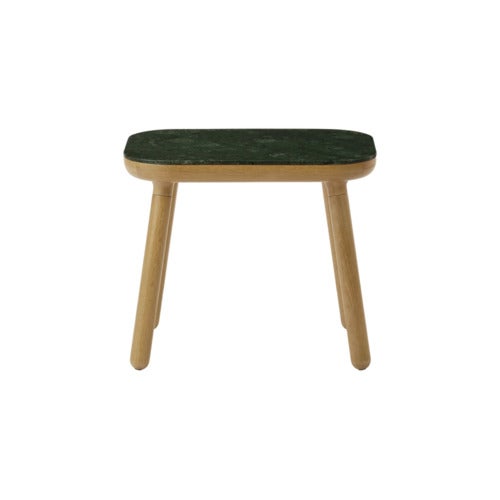 Paff Beistelltisch hoch Eiche/Green Marble