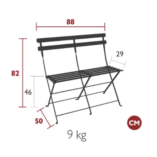 Bistro 2-sitzer-sofa Acapulco blue