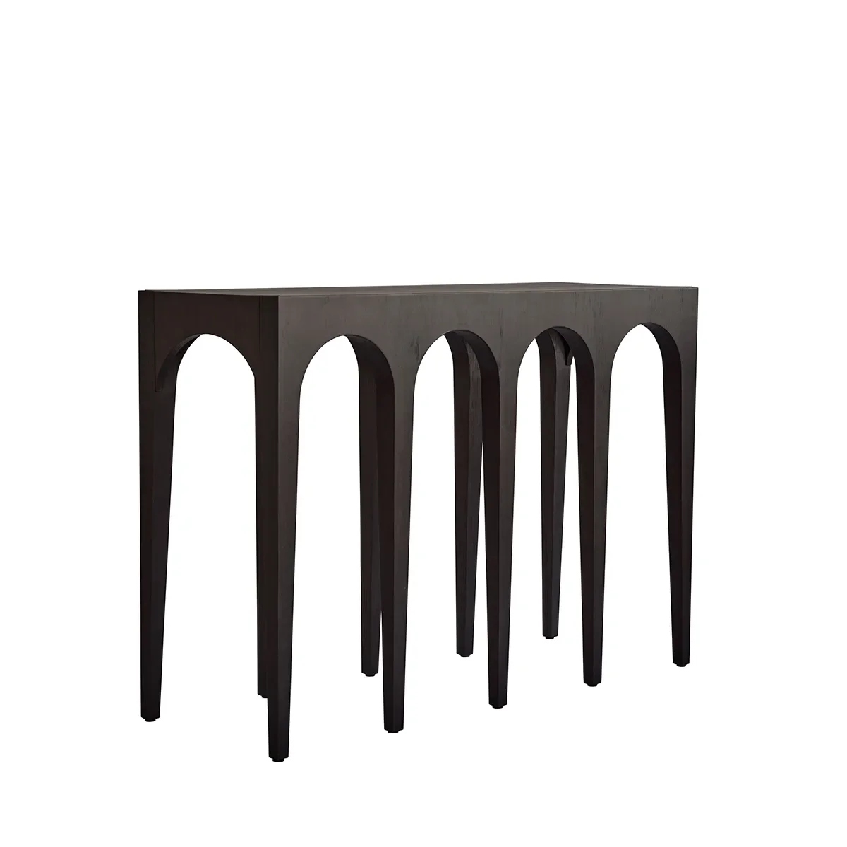 Bow Konsolentisch groß –  Coffee Black Oak