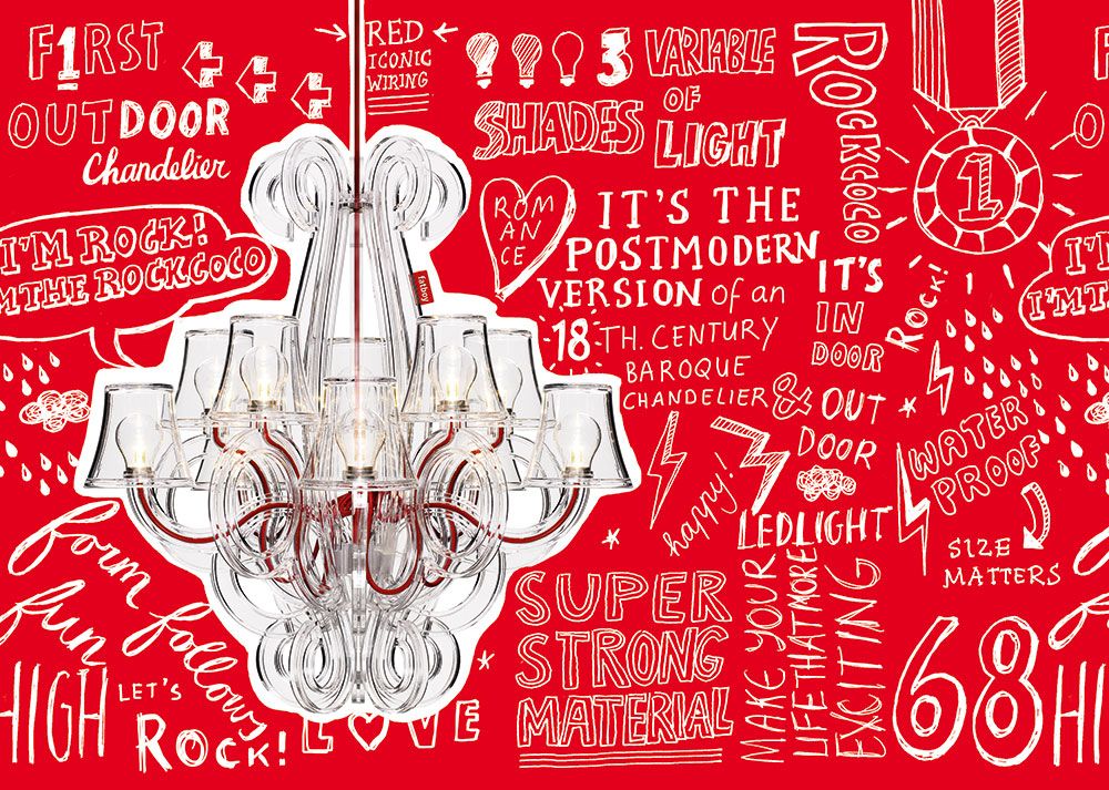 Rockcoco Außenlampe transparent