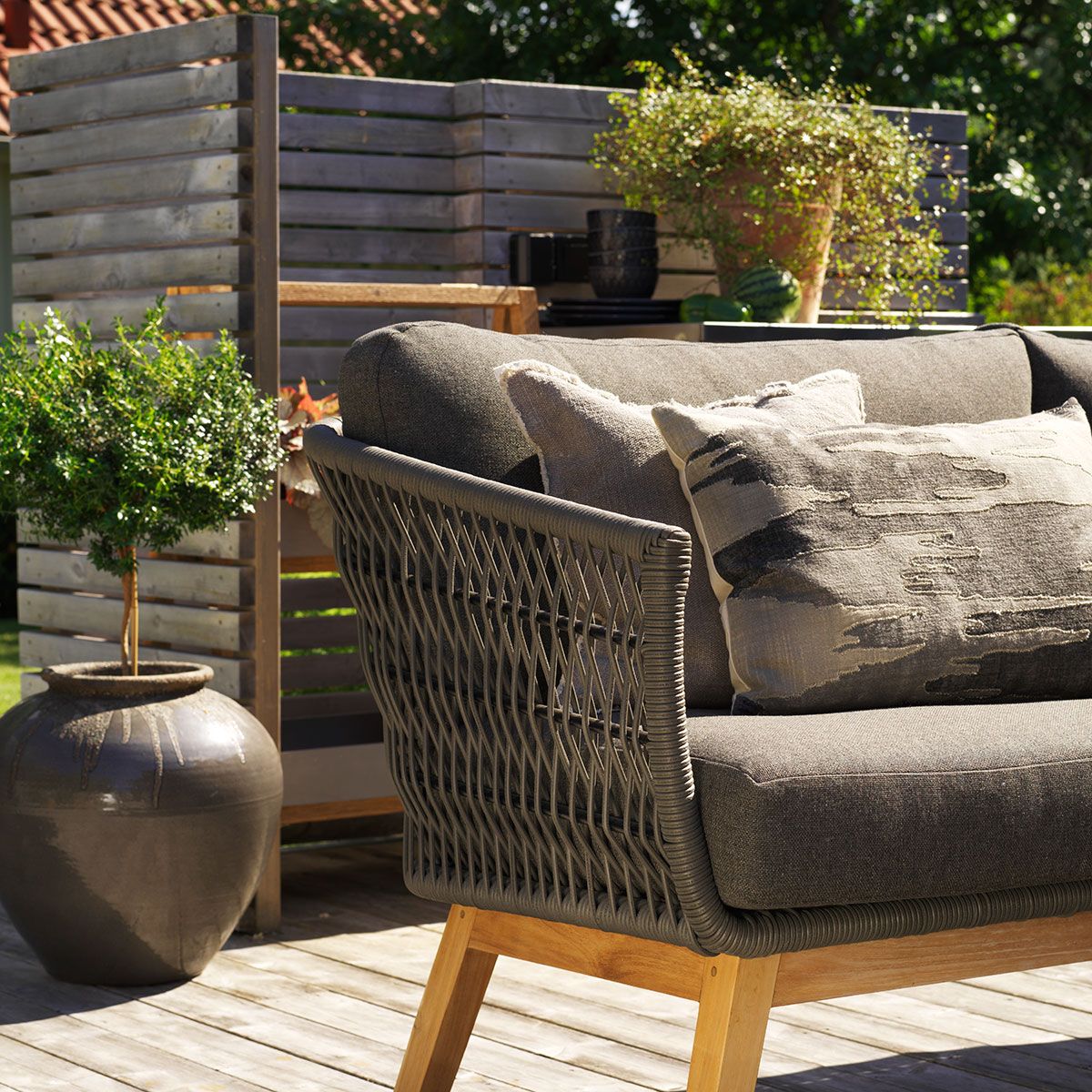 Kenton 3-Sitzer-Sofa grau/grau