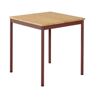 Nox Bistro Tisch 70x70 – Bambus/Zin Red