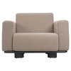 Bolster sessel Antracit / Teddy Beige