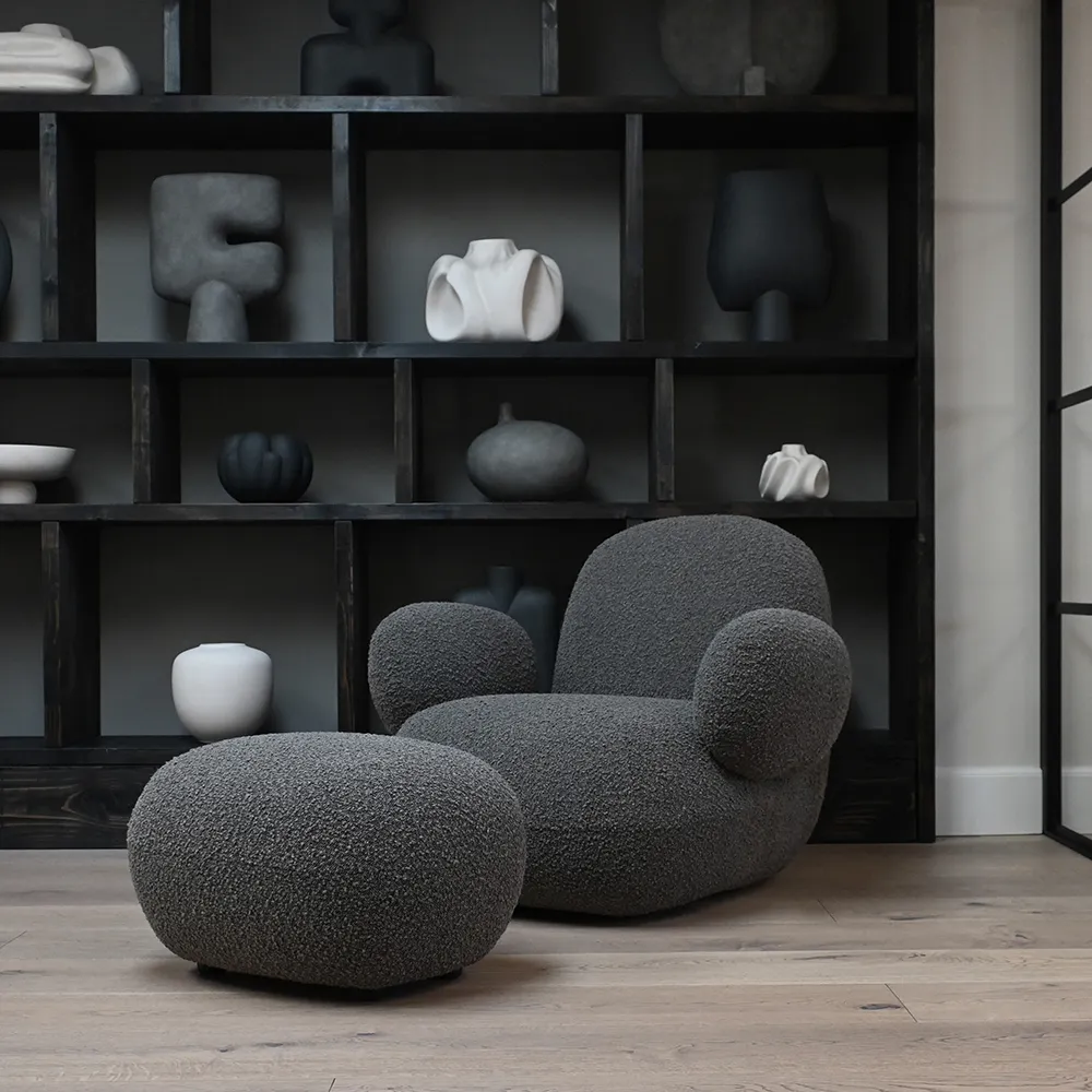 Toe Fußhocker – Tiefes Taupe