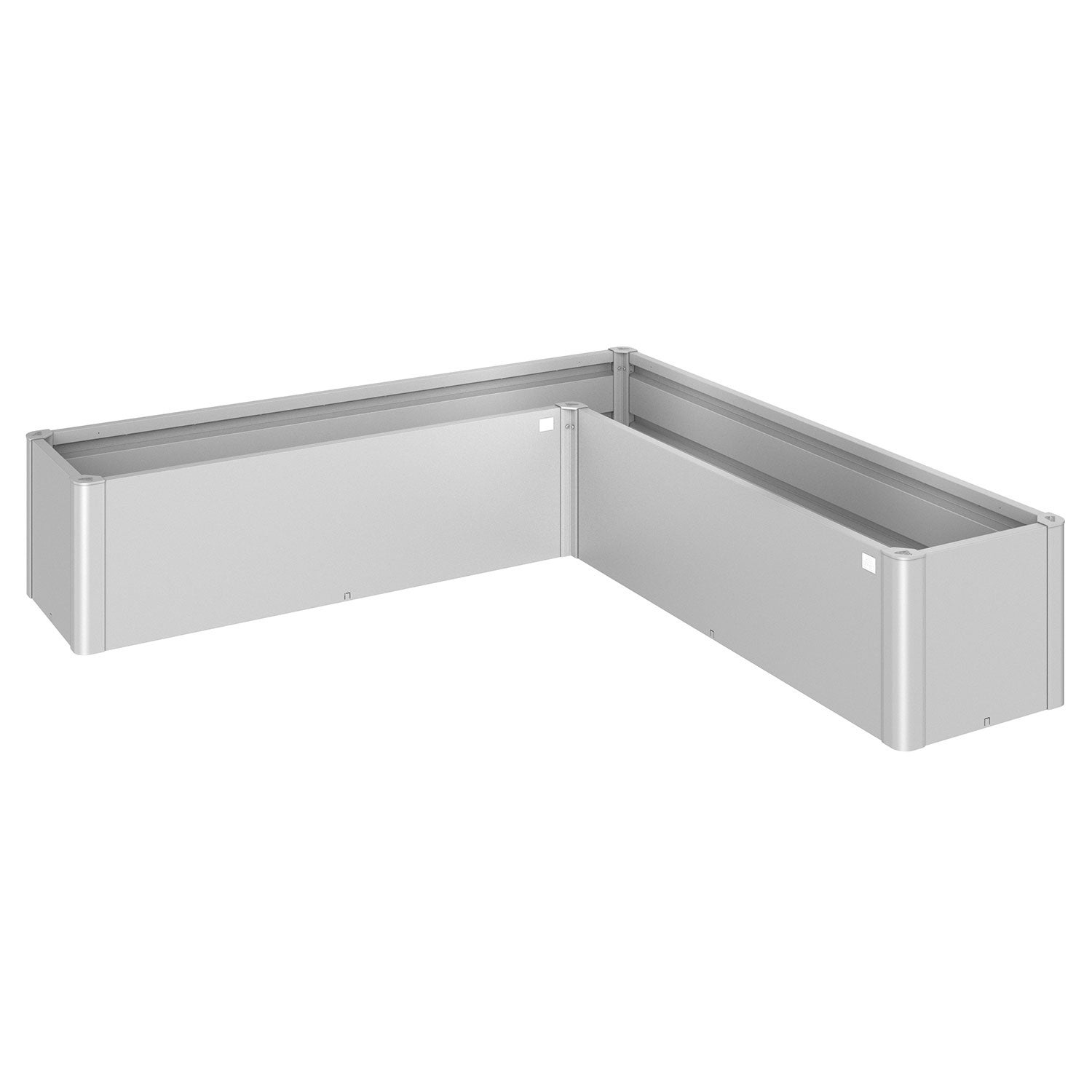 Belvedere Pflanzbeet im Miniformat l200 metallic silber