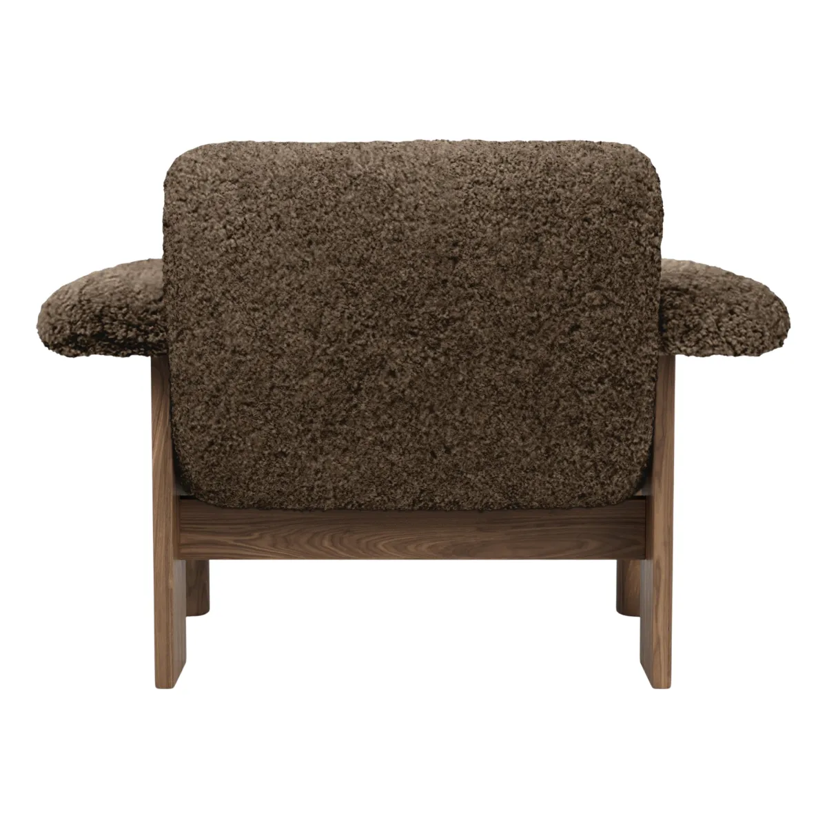 Brasilia Loungesessel Nussbaum Massiv Sheepskin Nevotex Root