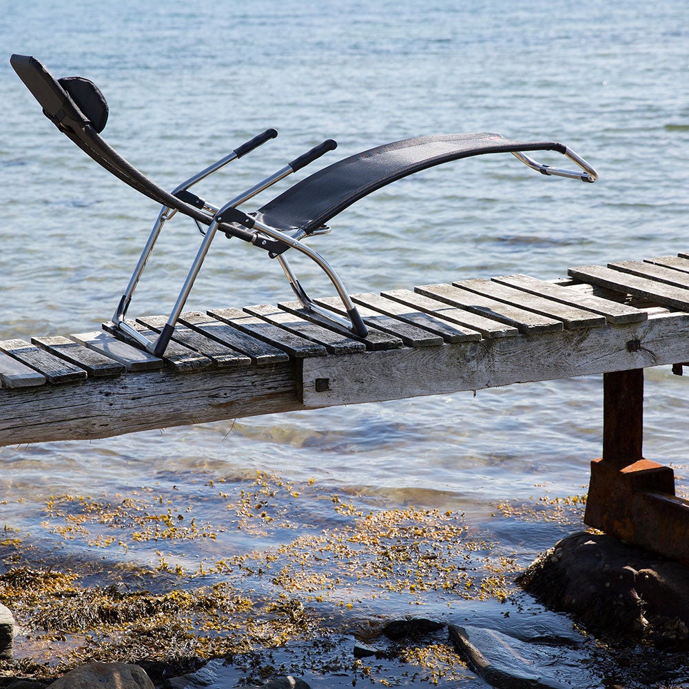 Samba Sonnenliege grau Aluminium/Textilene