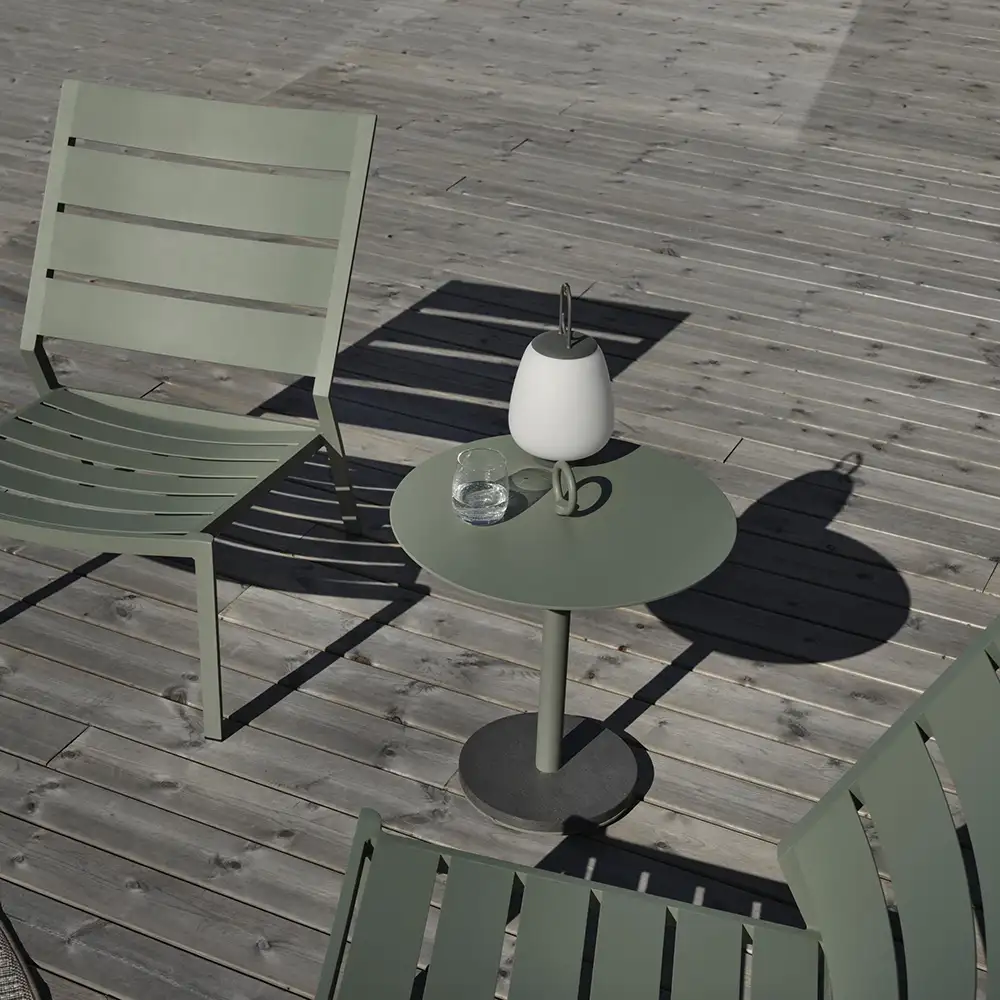 Niobe Beistelltisch 50 cm staubig grün