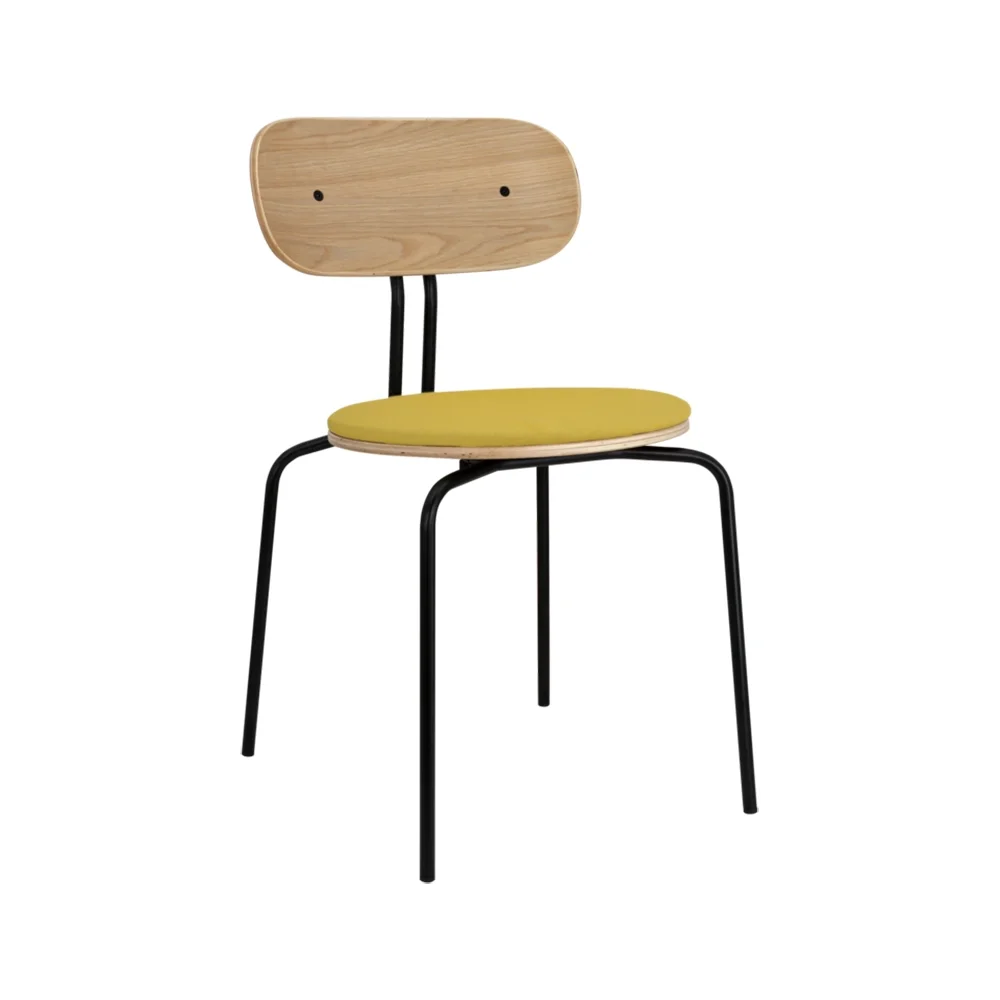 Curious Esszimmerstuhl Eiche/Schwarzes Curry Sun