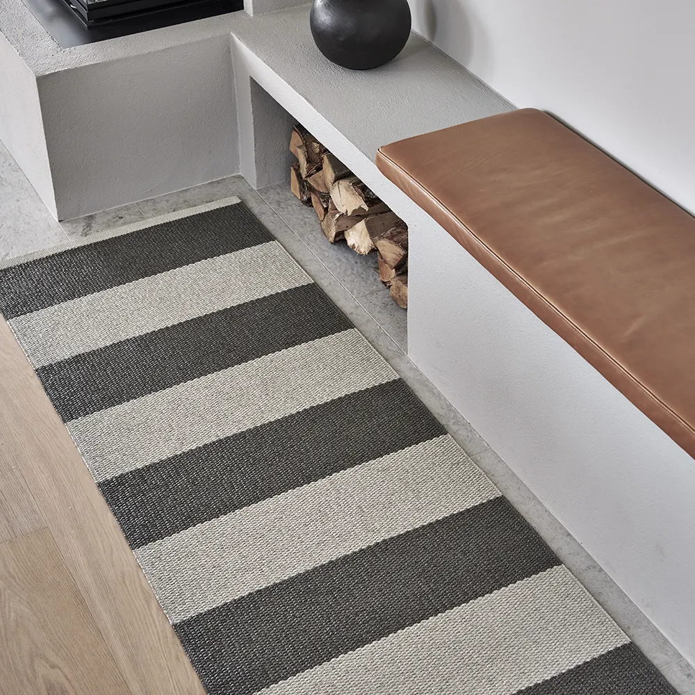 Bob Teppich Charcoal/Linen 140 x 180 cm