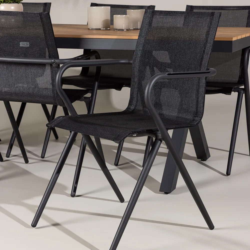 Alina Dining Chair Schwarz 2er-Pack