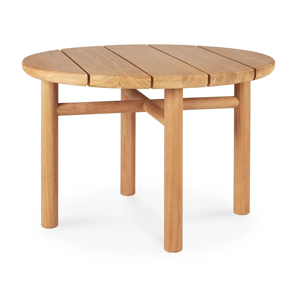 Quatro Couchtisch Ø68 cm Teak