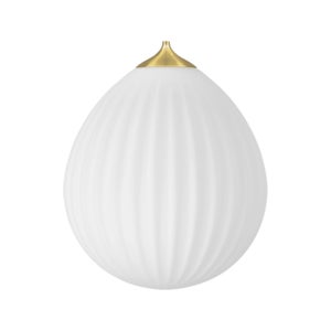 Around the World Lampenschirm Ø35 cm White/Brushed Bras