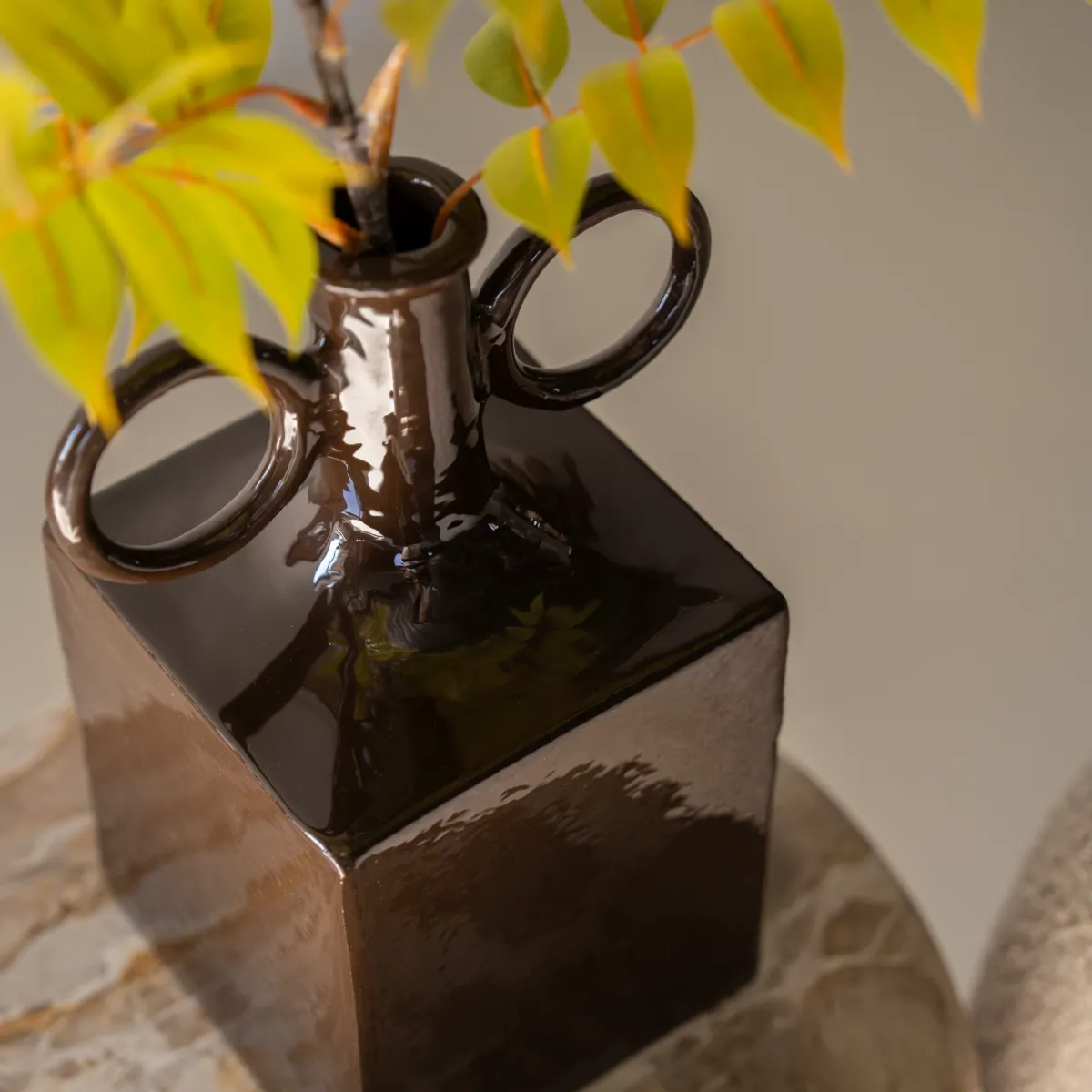 Oro 1 Vase 21x16x31,5 cm Aluminium braun