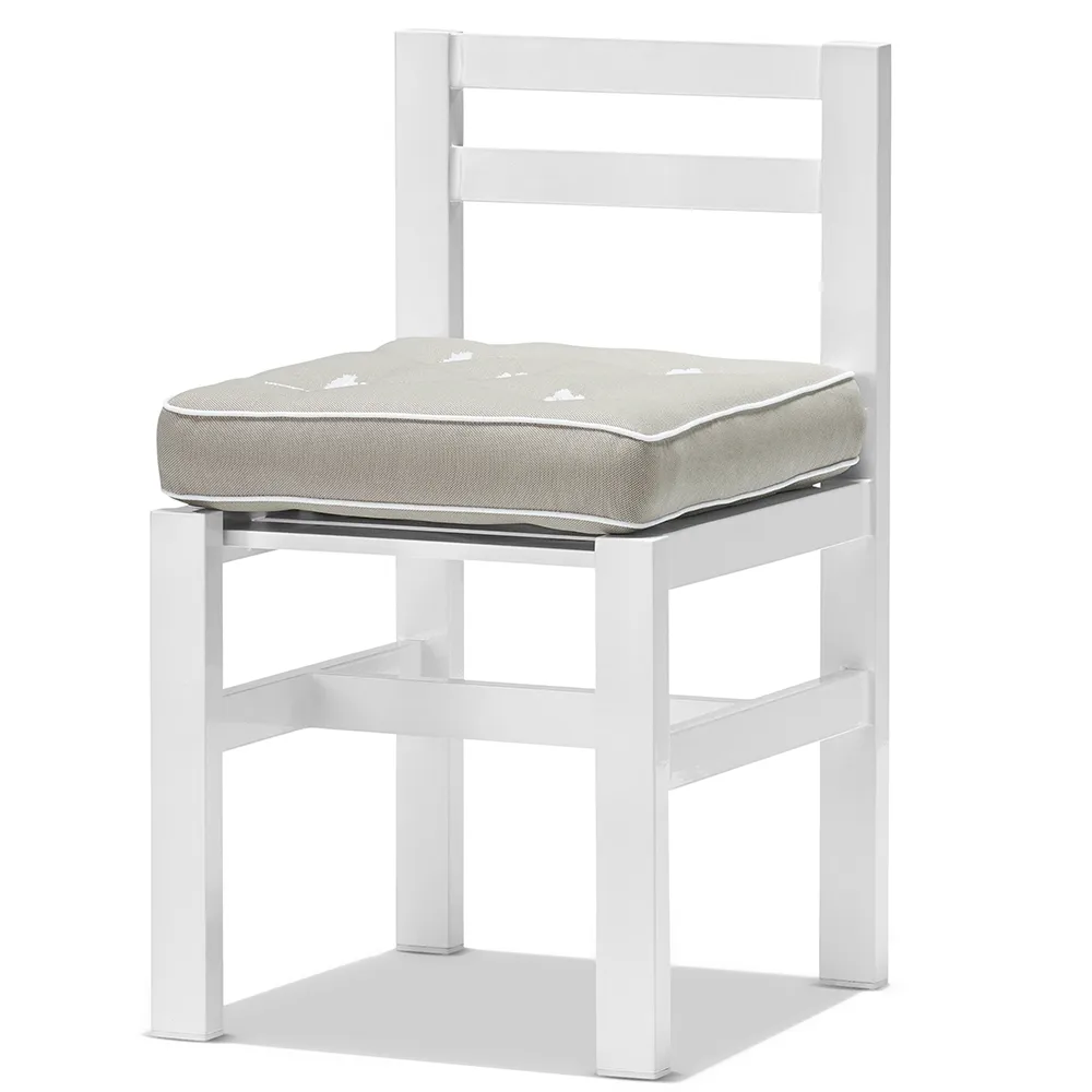 Stuhl Weiß Aluminium