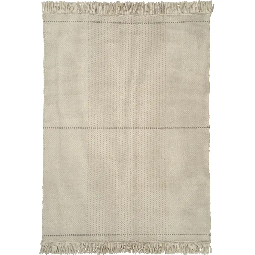 Awakened Mind White 140x200 teppich 