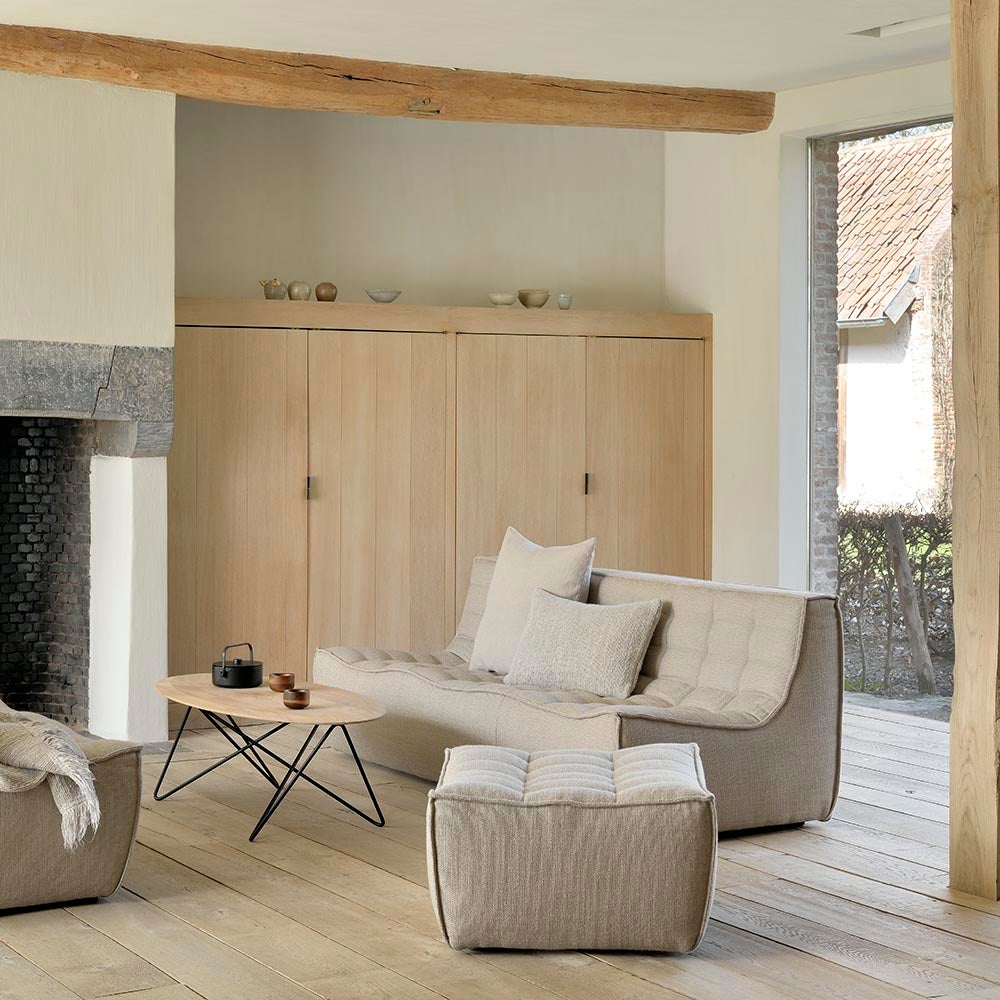 N701 3-Sitzer-Sofa Beige