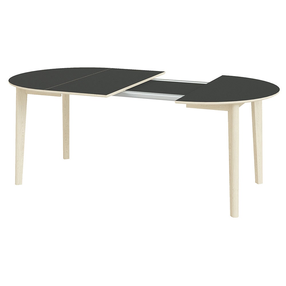 Sm120 Tisch Eiche Weißöl/Schwarzes Nano-Laminat 102X74Cm 