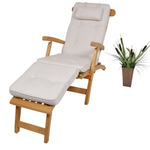 River Deck Stuhl Kissen Blanco
