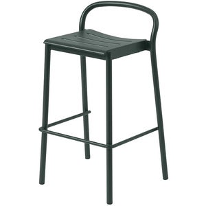 Linear Steel Barhocker Dark Green