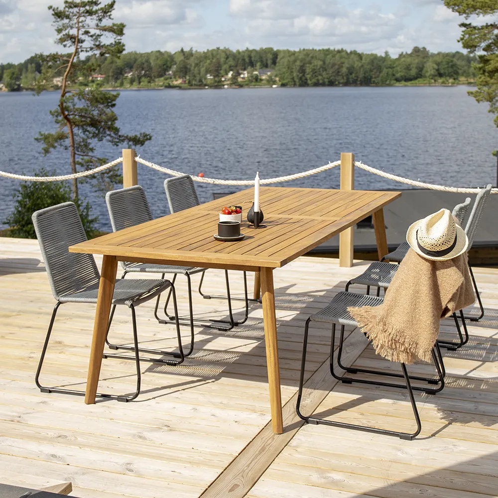 Lindos Dining Chair grau 2er-Pack