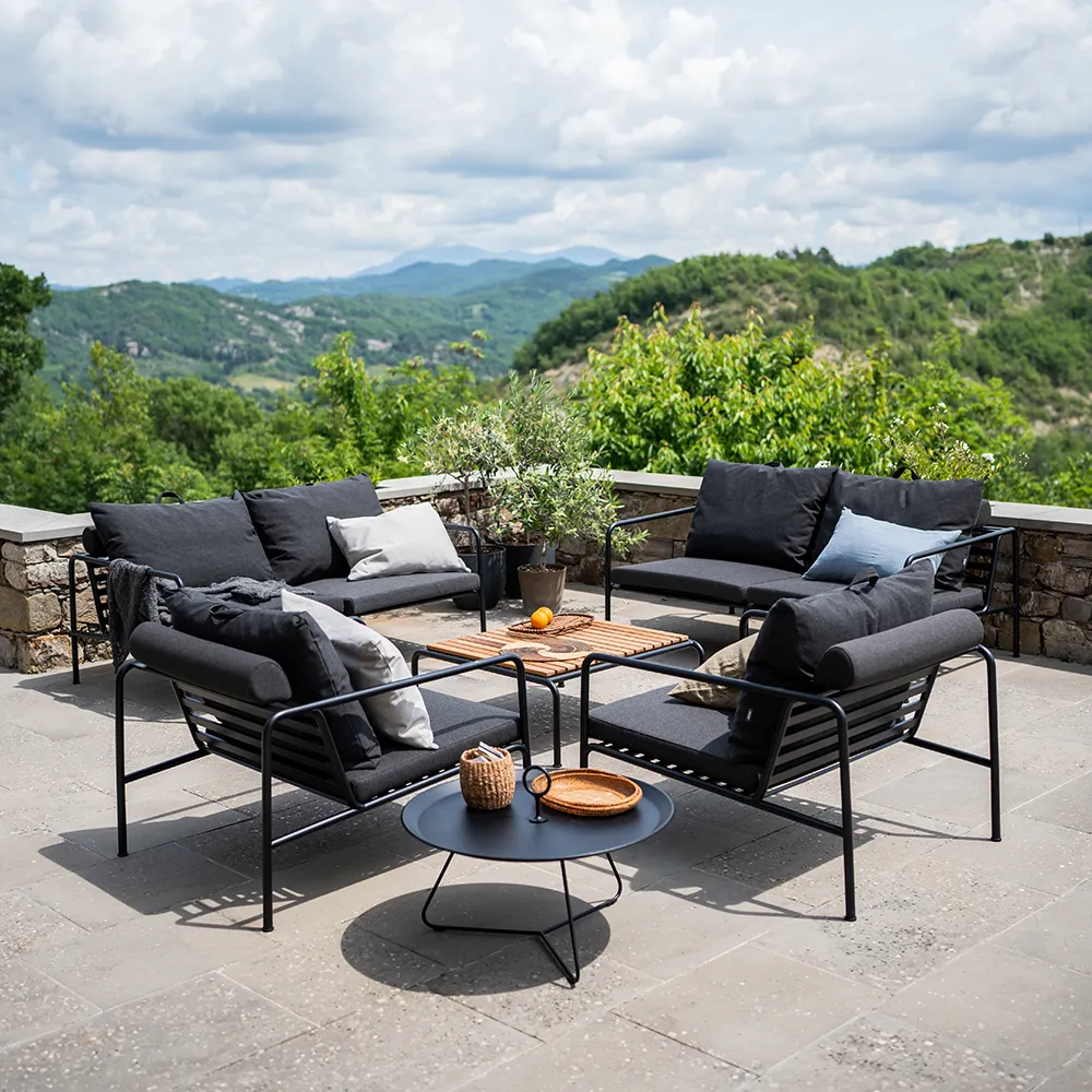 Avon 2 Sitzer Sofa Dijon/Schwarz