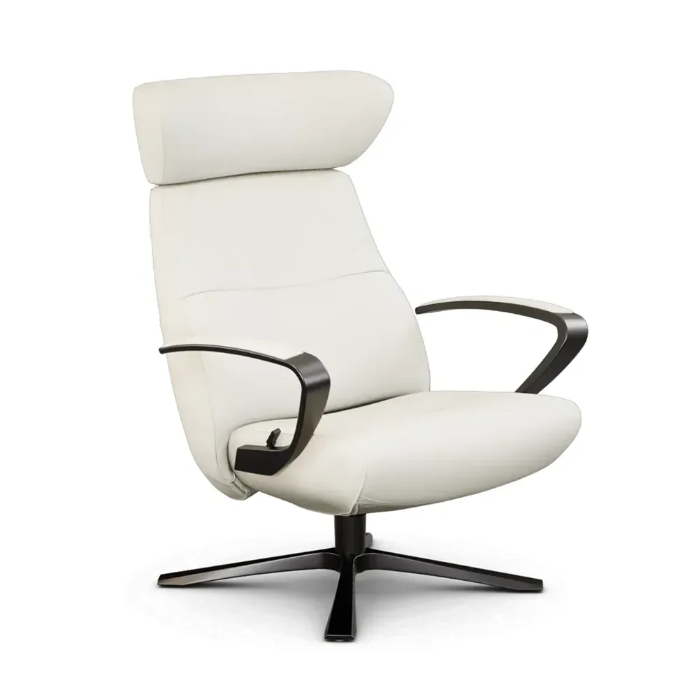 Style Sessel 58 Leder Quattro schwarzes Gestell